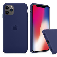 Чохол Silicone Case Full для iPhone 11 Pro (Midnight Blue)