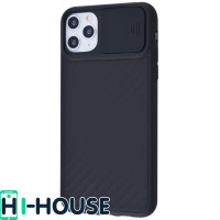 Чехол для iPhone 11 Pro CamShield (со шторкой для защиты камеры) TPU (Black)