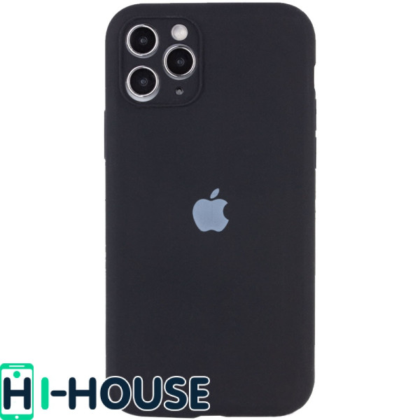 Чехол для iPhone 11 Pro Silicone Case Full Camera Protection (Black)