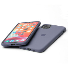 Чехол Silicone Case Full для iPhone 11 Pro (Lavender Gray)