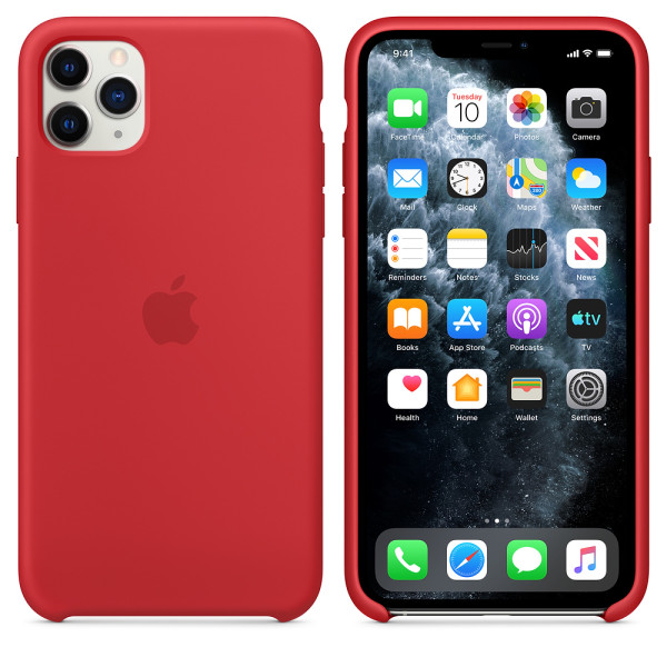 Чехол для iPhone 11 Pro Max Silicone Case (Red) OEM