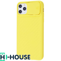 Чохол для iPhone 11 Pro Max CamShield (зі шторкою для захисту камери) TPU (Yellow)