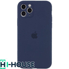 Чехол для iPhone 11 Pro Max Silicone Case Full Camera Protection (Midnight Blue)