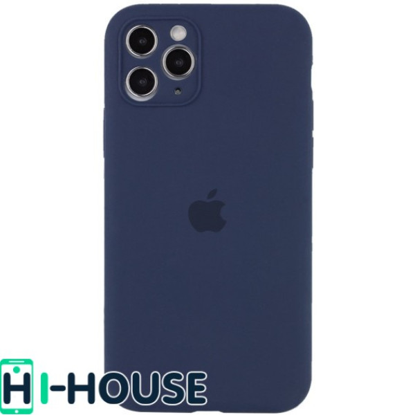 Чехол для iPhone 11 Pro Max Silicone Case Full Camera Protection (Midnight Blue)