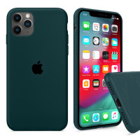Чехол Silicone Case Full для iPhone 11 Pro Max (Forest Green)