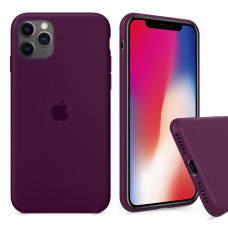 Чехол Silicone Case Full для iPhone 11 Pro Max (Marsala)
