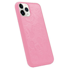 Чехол накладка MyTouch для iPhone 11 Pro Mickey Mouse Faux Leather (Pink)