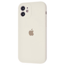 Чехол Silicone Case Full + Camera для iPhone 12 Antique White