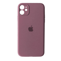 Чехол Silicone Case Full + Camera для iPhone 12 Blueberry