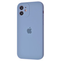Чехол Silicone Case Full + Camera для iPhone 12 Lavender Grey