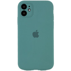 Чохол Silicone Case Full + Camera для iPhone 12 Pine Green