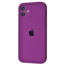 Чехол Silicone Case Full + Camera для iPhone 12 Purple