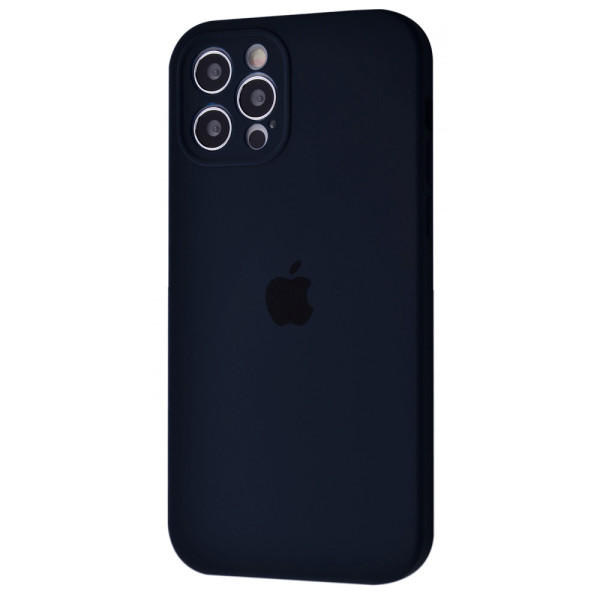 Чехол Silicone Case Full + Camera для iPhone 12 Pro Midnight Blue