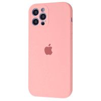 Чохол Silicone Case Full + Camera для iPhone 12 Pro Pink
