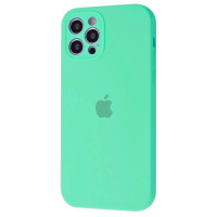 Чехол Silicone Case Full + Camera для iPhone 12 Pro Spearmint