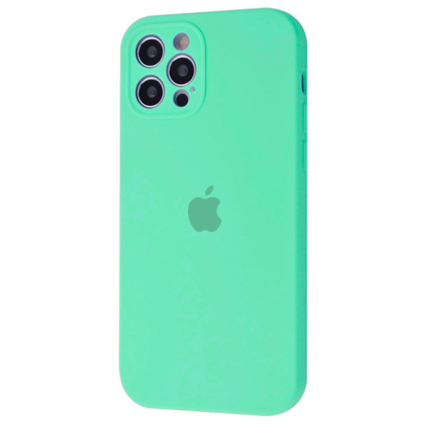 Чехол Silicone Case Full + Camera для iPhone 12 Pro Spearmint