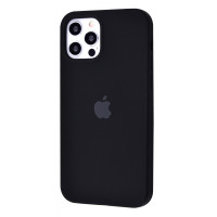 Чехол на iPhone 12 Pro Silicone Case Full Black