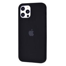 Чехол на iPhone 12 Pro Silicone Case Full Black