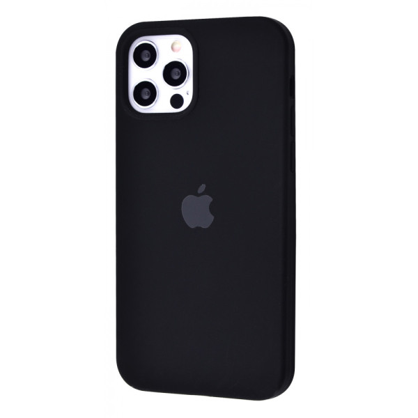 Чехол на iPhone 12 Pro Silicone Case Full Black