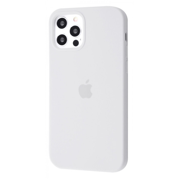 Чехол на iPhone 12 Pro Silicone Case Full White