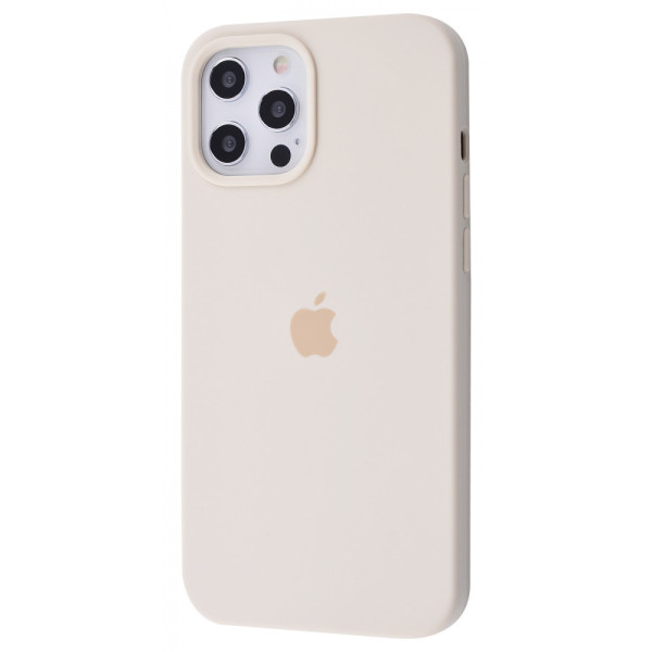 Чехол Silicone Case Full для iPhone 12 Pro Max Antique White