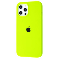 Чехол Silicone Case Full для iPhone 12 Pro Max Lime Green