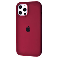 Чехол Silicone Case Full для iPhone 12 Pro Max Marsala