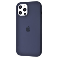 Чехол Silicone Case Full для iPhone 12 Pro Max Midnight Blue