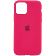 Чехол на iPhone 12 mini Silicone Case Full Rose Red