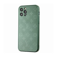 Чехол Glass ЛВ для iPhone 12 Pro Max Forest Green