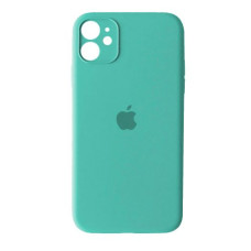 Чехол Silicone Case Full + Camera для iPhone 12 Sea Blue