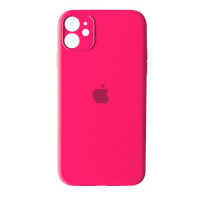 Чохол Silicone Case Full + Camera для iPhone 12 mini Electric Pink
