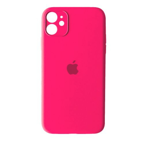 Чехол Silicone Case Full + Camera для iPhone 12 mini Electric Pink