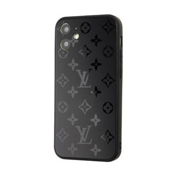 Чехол Glass ЛВ для iPhone 12 Black