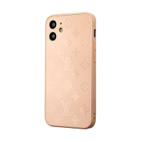 Чохол Glass ЛВ для iPhone 12 Pink Sand