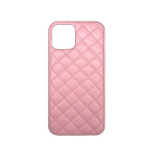 Чехол Leather case QUILTED для iPhone 12 mini Pink