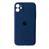 Чехол Silicone Case Full + Camera для iPhone 12 Deep Navy