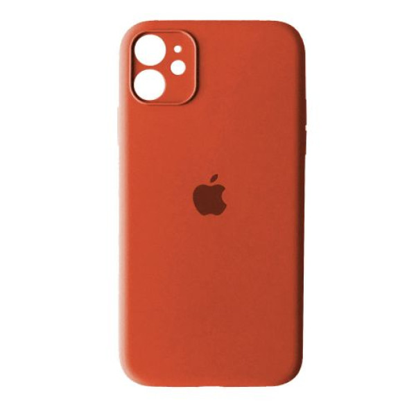 Чехол Silicone Case Full + Camera для iPhone 12 mini Orange
