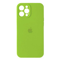 Чехол Silicone Case Full + Camera для iPhone 12 Pro Lime Green