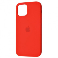 Чехол на iPhone 12 Silicone Case Full Red