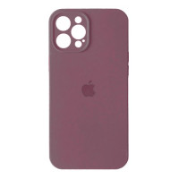 Чехол Silicone Case Full + Camera для iPhone 12 Pro Max Blueberry