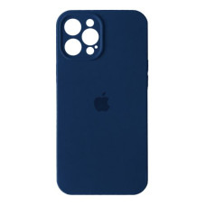 Чехол Silicone Case Full + Camera для iPhone 12 Pro Deep Navy