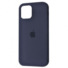 Чехол Silicone Case Full для iPhone 12 Midnight Blue