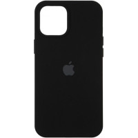Чехол на iPhone 12 Pro Max Silicone Case Full Black