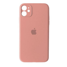 Чехол Silicone Case Full + Camera для iPhone 12 Light Pink