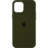 Чехол на iPhone 12 Pro Silicone Case Full Virid