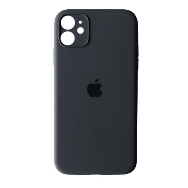 Чехол Silicone Case Full + Camera для iPhone 12 Charcoal Grey