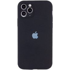 Чохол Silicone Case Full + Camera для iPhone 12 Pro Max Black