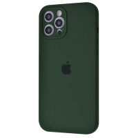 Чохол Silicone Case Full + Camera для iPhone 12 Pro Max Cyprus Green