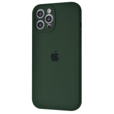 Чехол Silicone Case Full + Camera для iPhone 12 Pro Max Cyprus Green